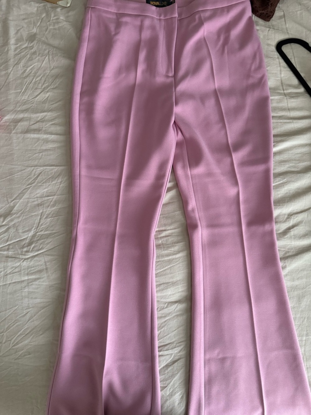NovaLuxe Pink Flared Dress Pants